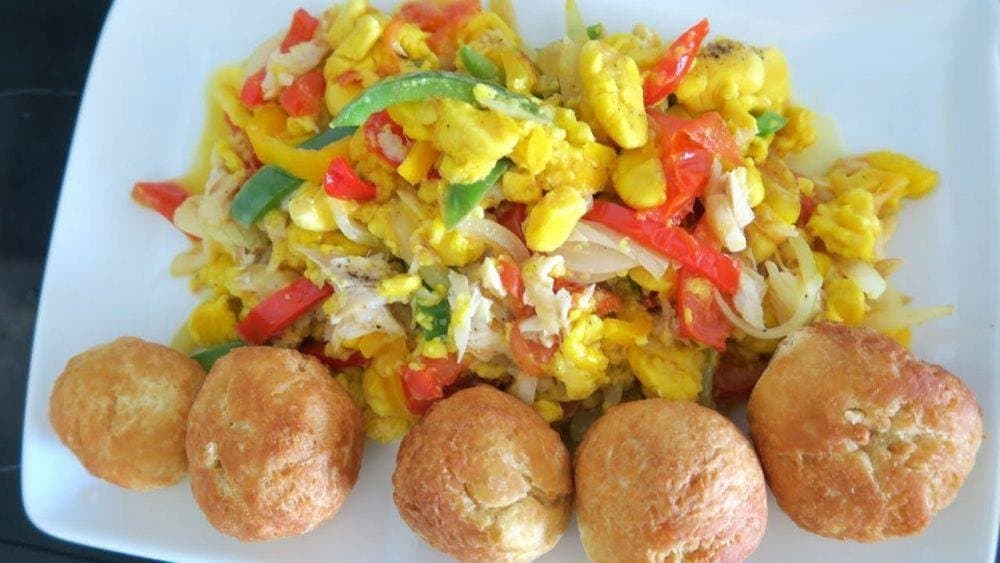 Ackee and Saltfish Meal